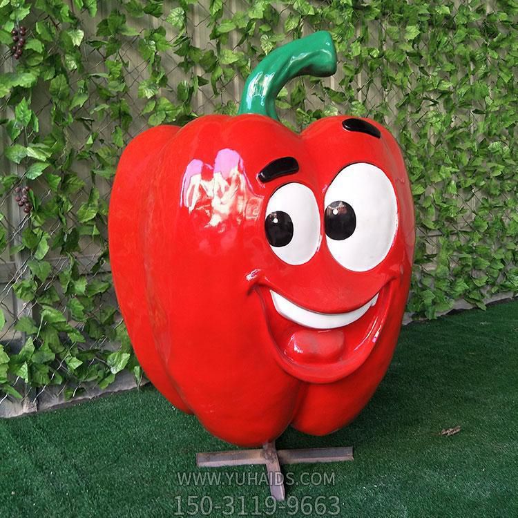 生态农场装饰玻璃钢卡通红色辣椒博鱼网页版