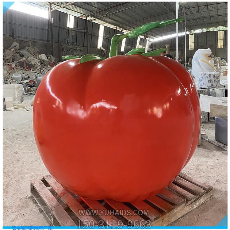 玻璃钢喷漆仿真番茄园林小品博鱼网页版