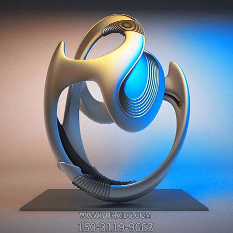 不锈钢异形抽象室内大型球体博鱼网页版