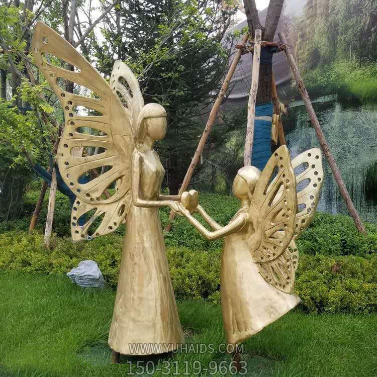 园林花园玻璃钢仿铜跳舞的花仙子博鱼网页版