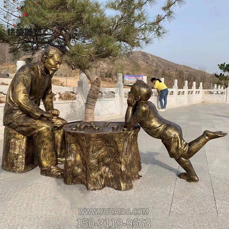 城市街道 民俗小品情景主题玻璃钢仿铜人物景观博鱼网页版