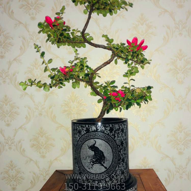 石雕庭院荷花缸影雕花盆盆栽水缸博鱼网页版