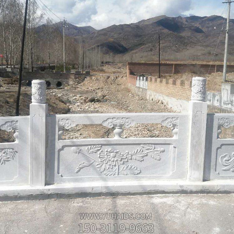 公园景区汉白玉雕刻石栏杆博鱼网页版