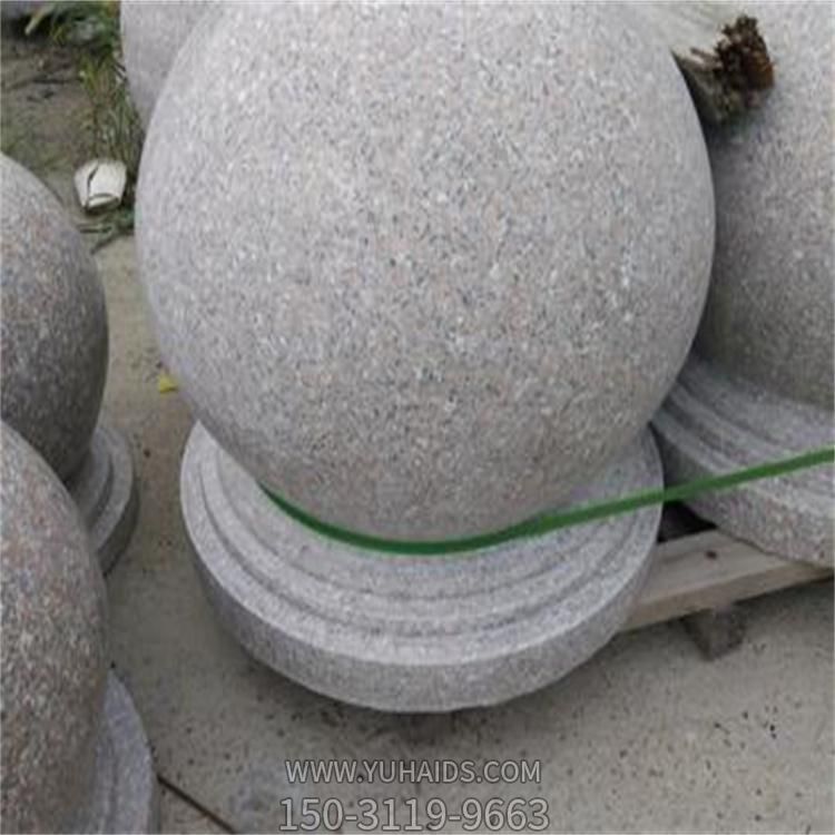 天然大理石花岗岩雕刻阻车石球小区公园门前摆件博鱼网页版