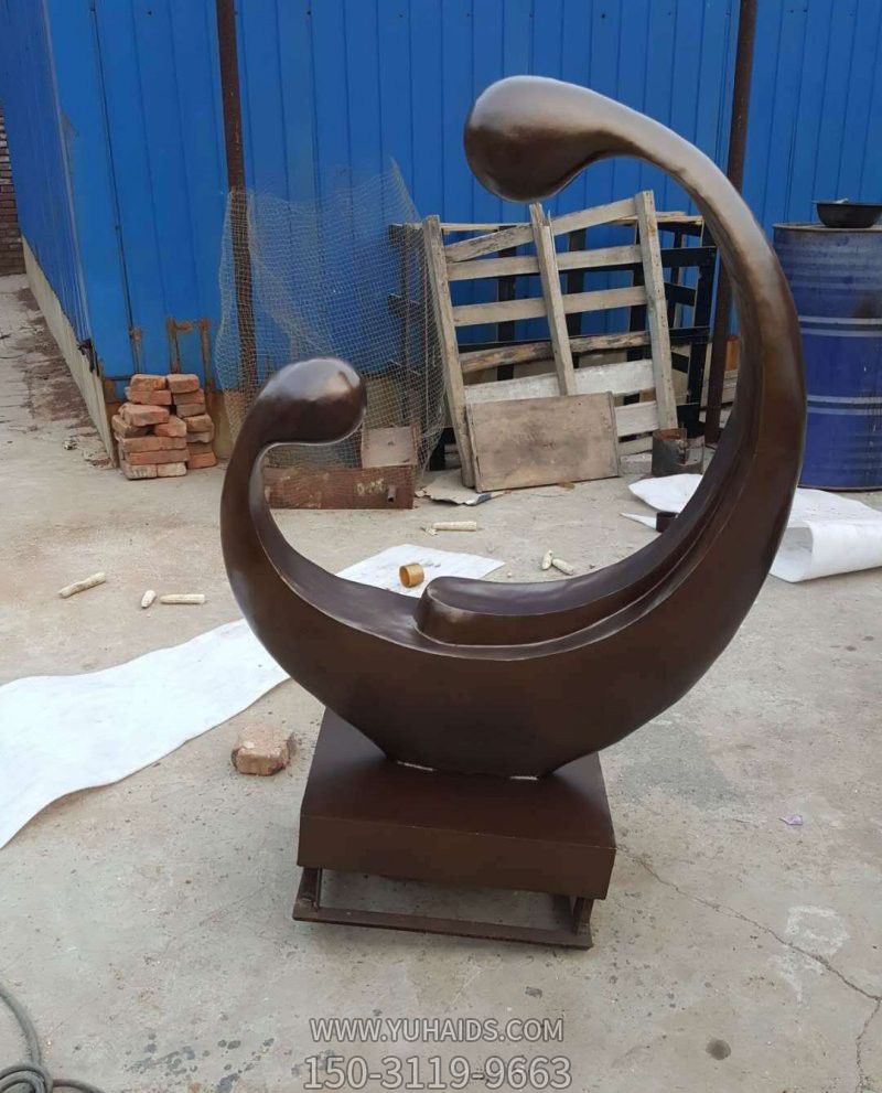 公园铜铸抽象个性母子博鱼网页版