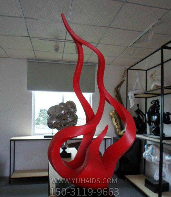 学院广场抽象不锈钢火苗博鱼网页版