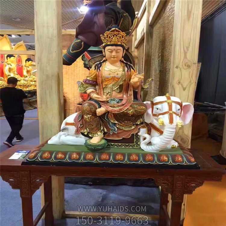 寺庙玻璃钢树脂菩萨文殊普贤博鱼网页版