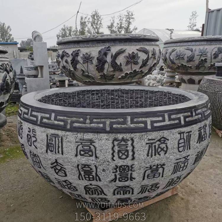 庭院户外景区大型青石石雕养鱼种花石缸博鱼网页版