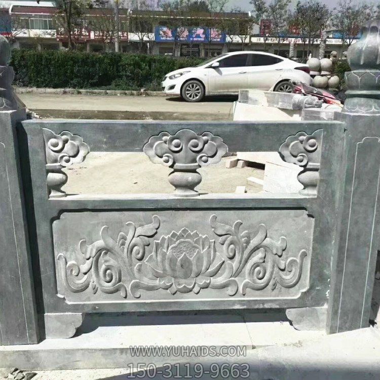 青石雕刻围栏护栏街道升旗台浮雕荷花栏杆博鱼网页版