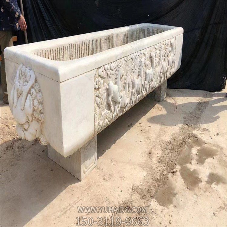 大型寺庙庭院浮雕石雕石槽香炉博鱼网页版