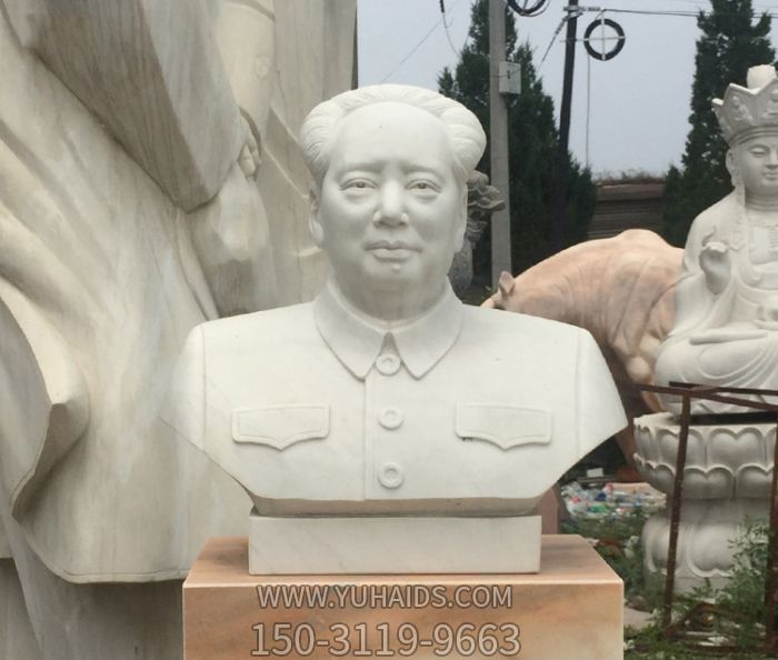 校园伟人汉白玉石雕毛主席毛泽东博鱼网页版