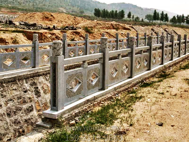 陵园户外河道景观大理石镂空栏杆石雕博鱼网页版