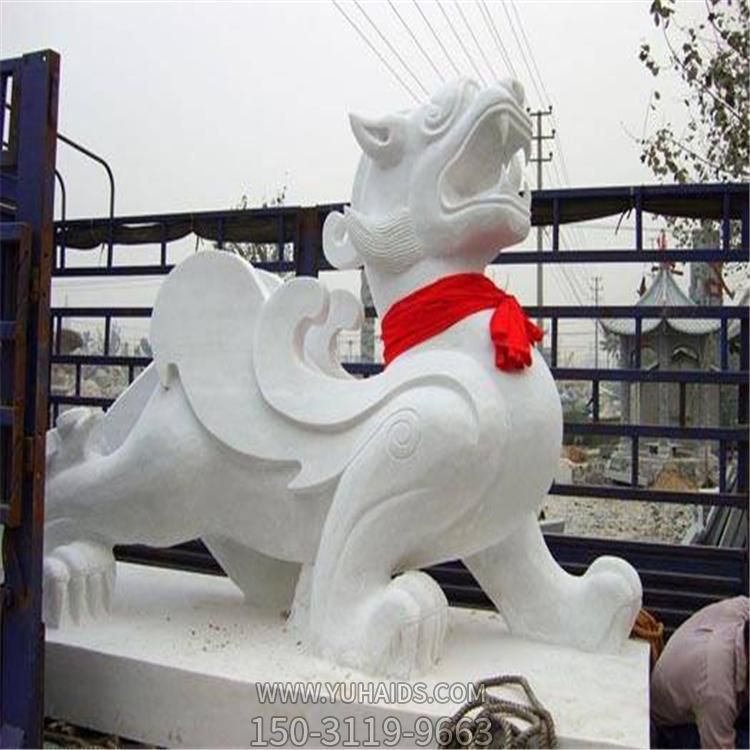 大理石石雕户外庭院寺庙大型麒麟博鱼网页版