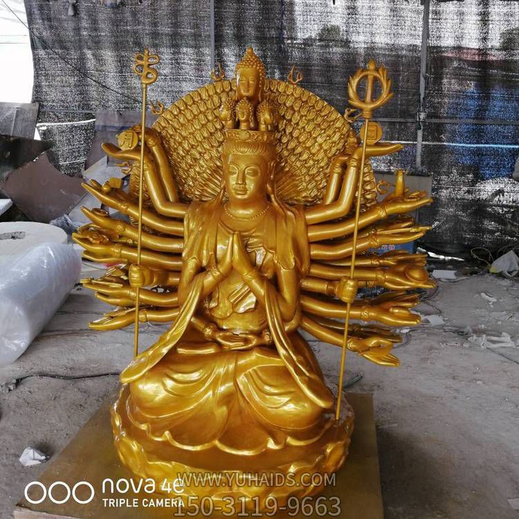 玻璃钢千手观音景观园林寺庙大型博鱼网页版