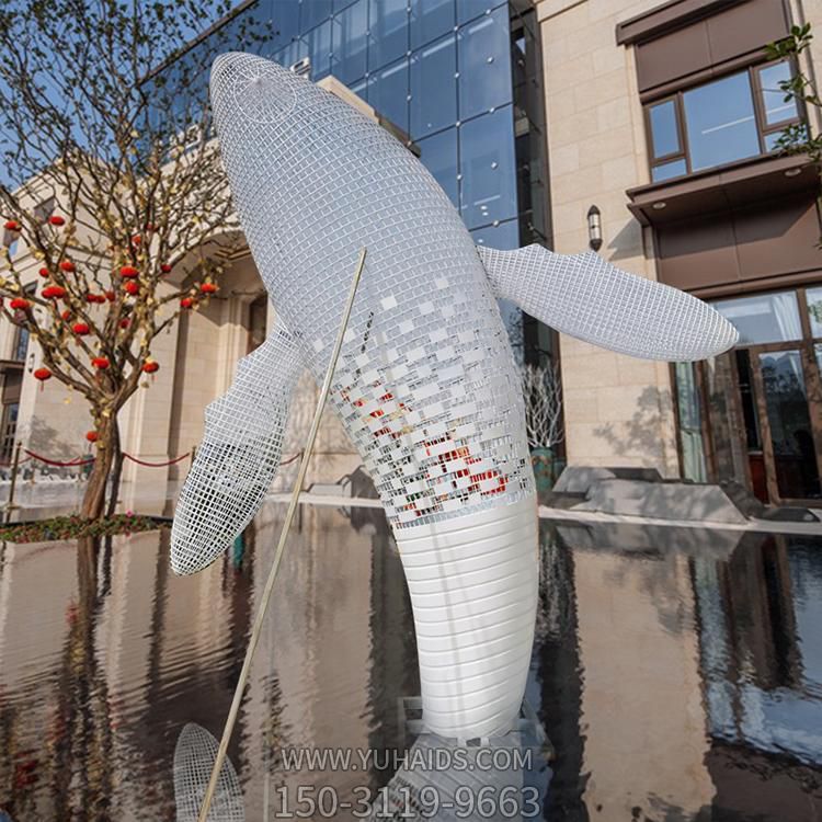 公园户外草坪摆放金属铁艺镂空动物博鱼网页版