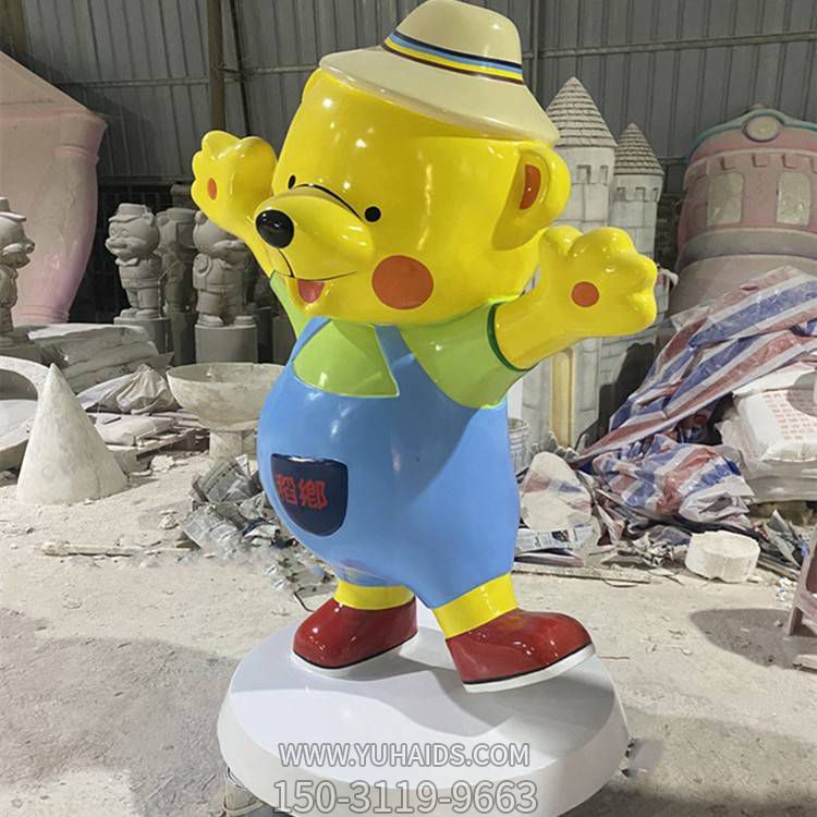 网红店铺玻璃钢卡通熊博鱼网页版