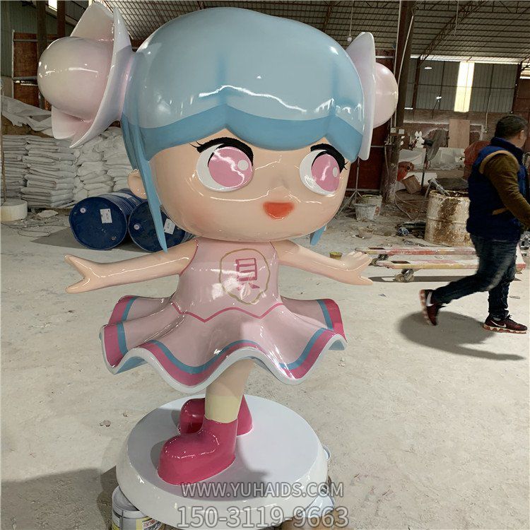 游乐场网红店铺玻璃钢卡通人物摆件博鱼网页版