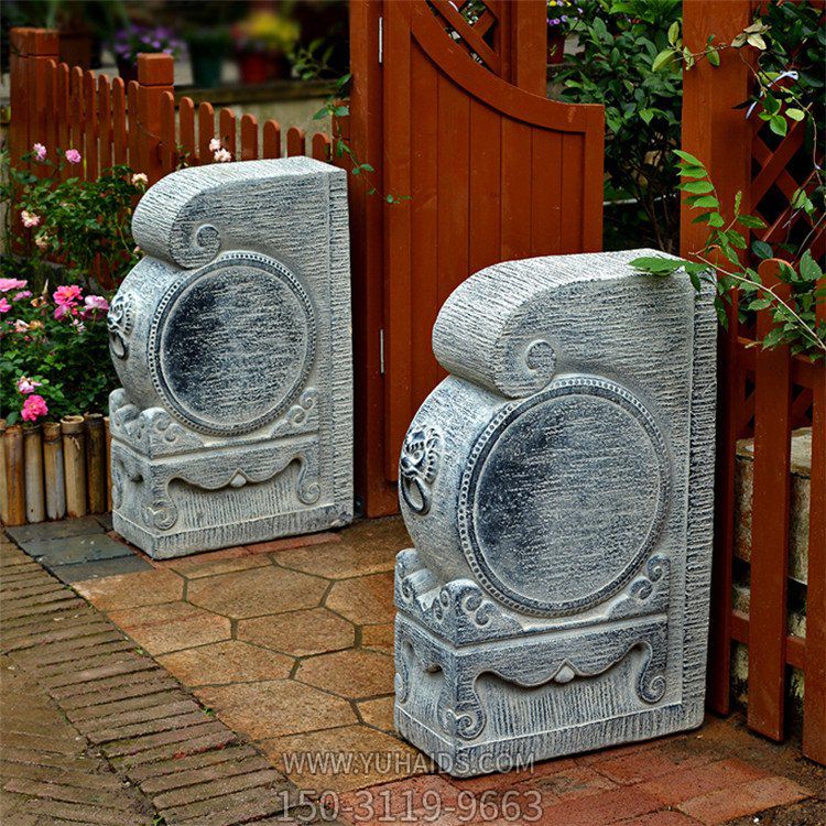 庭院仿古石门墩博鱼网页版