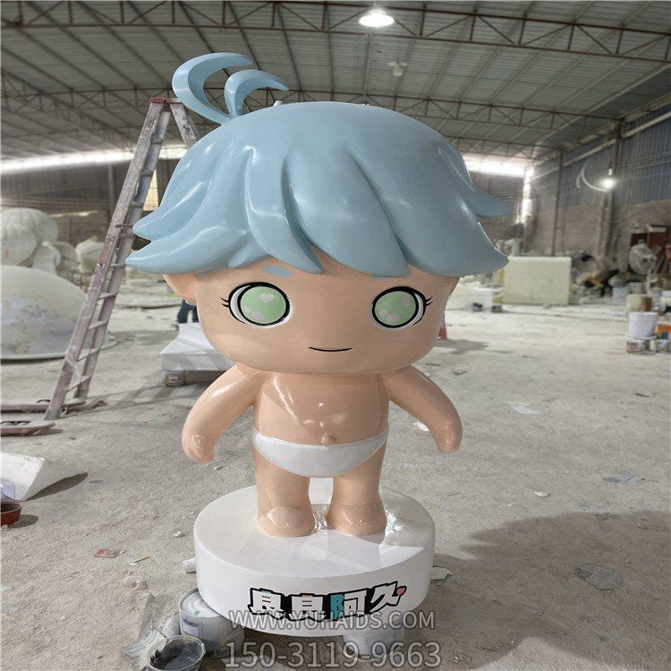 店铺门口玻璃钢卡通抽象人物摆件博鱼网页版