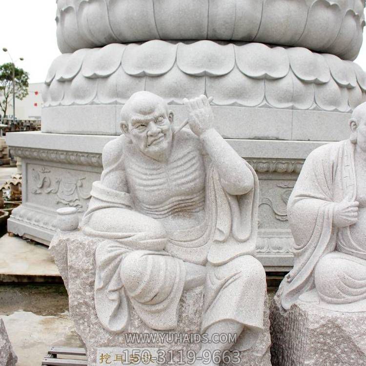 景区寺庙大理石砂石花岗岩石雕十八罗汉博鱼网页版