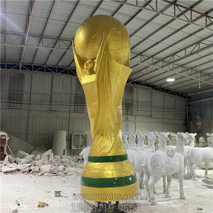 大型创意不锈钢喷漆创意奖杯博鱼网页版