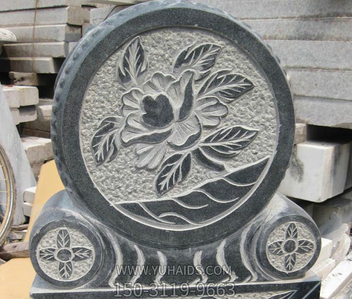 招财刻花抱鼓石仿古青石门墩博鱼网页版