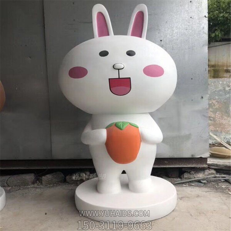 玻璃钢卡通商场网红店铺可妮兔摆件博鱼网页版