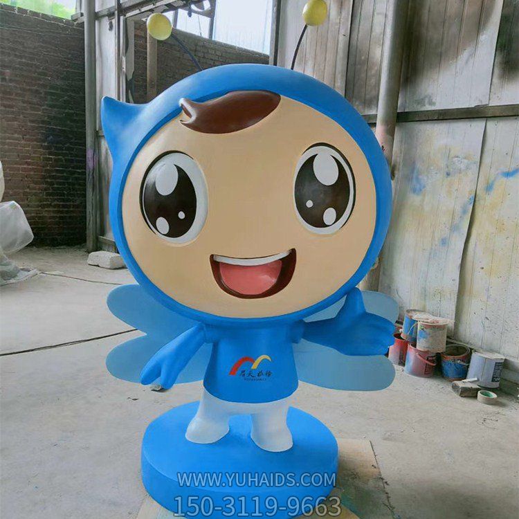 公园商场彩绘美陈装饰摆件玻璃钢卡通公仔博鱼网页版