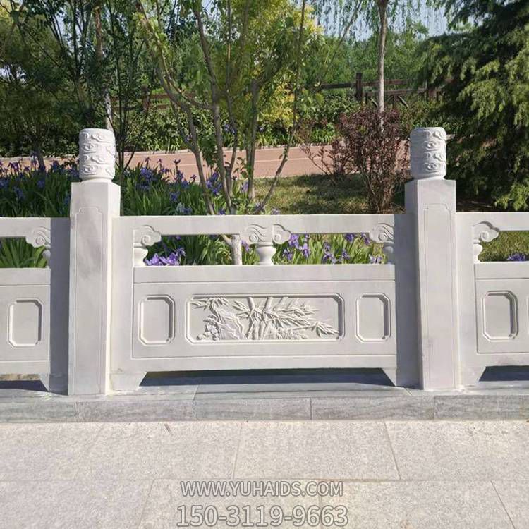 大理石石雕栏板石头河道护栏阳台围栏博鱼网页版