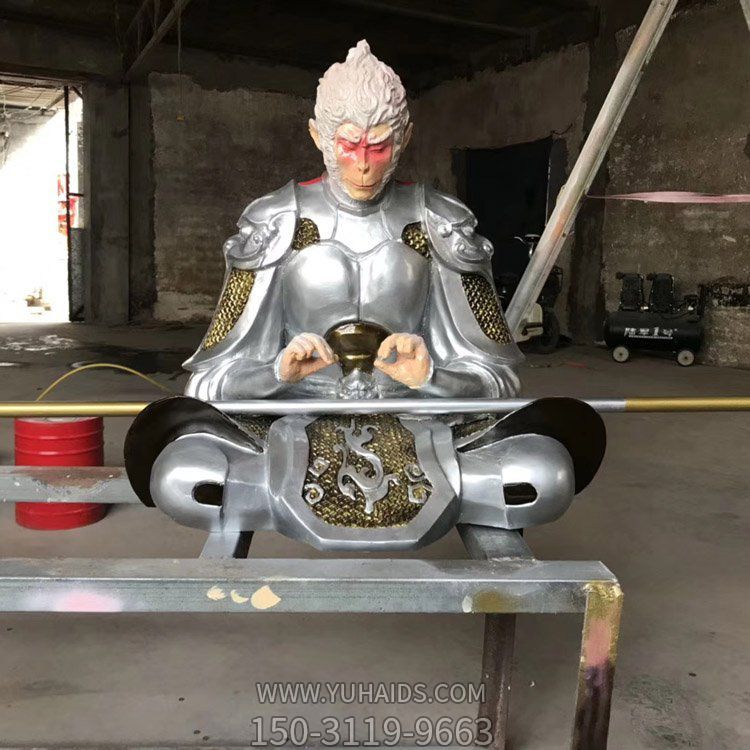 玻璃钢彩绘商场户外卡通动漫孙悟空人物博鱼网页版