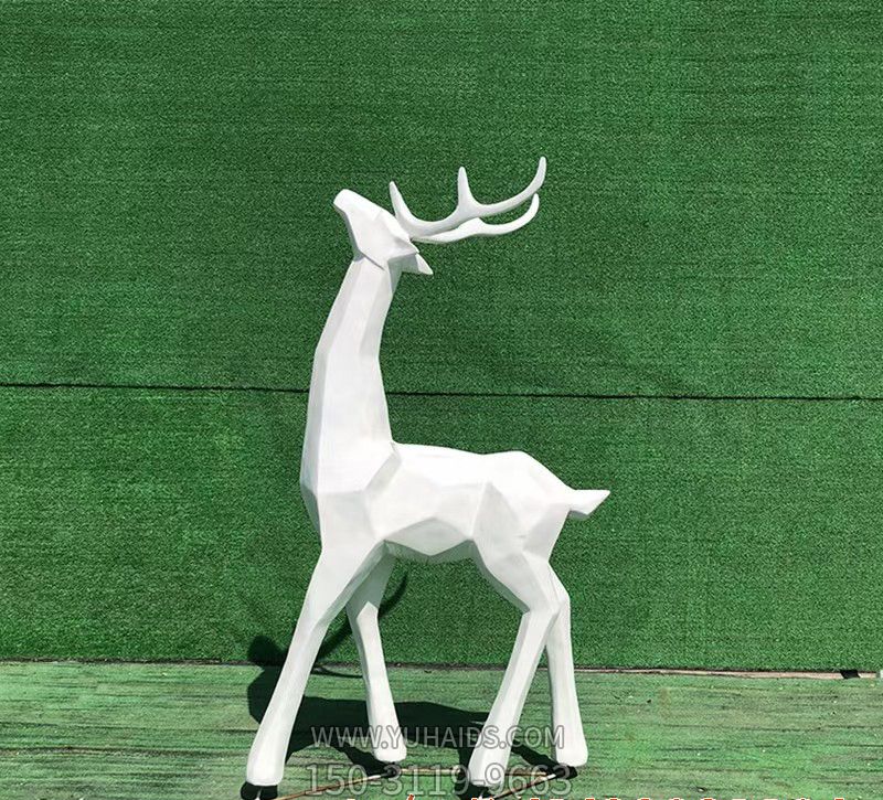 玻璃钢几何户外公园梅花鹿博鱼网页版