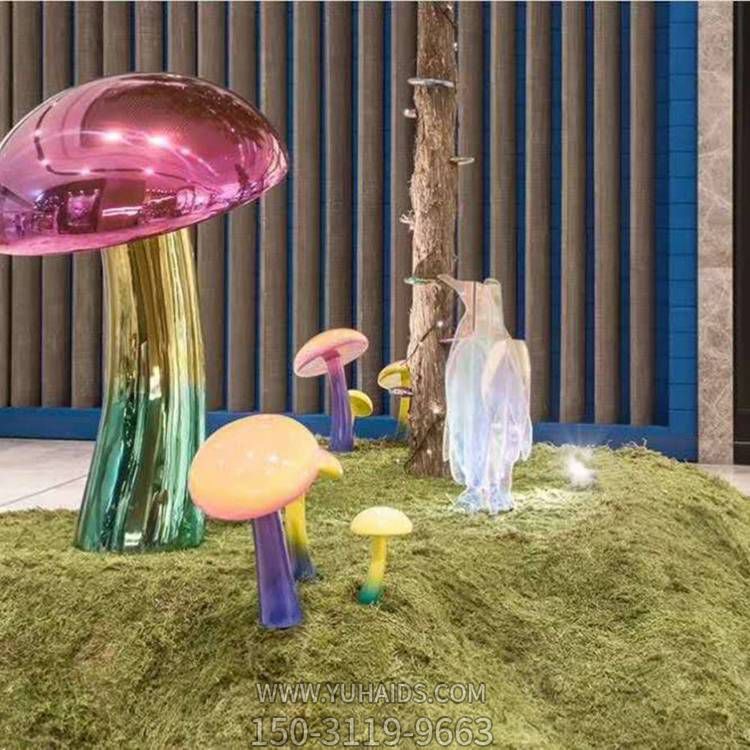 不锈钢镜面彩绘户外园林室内创意景观博鱼网页版