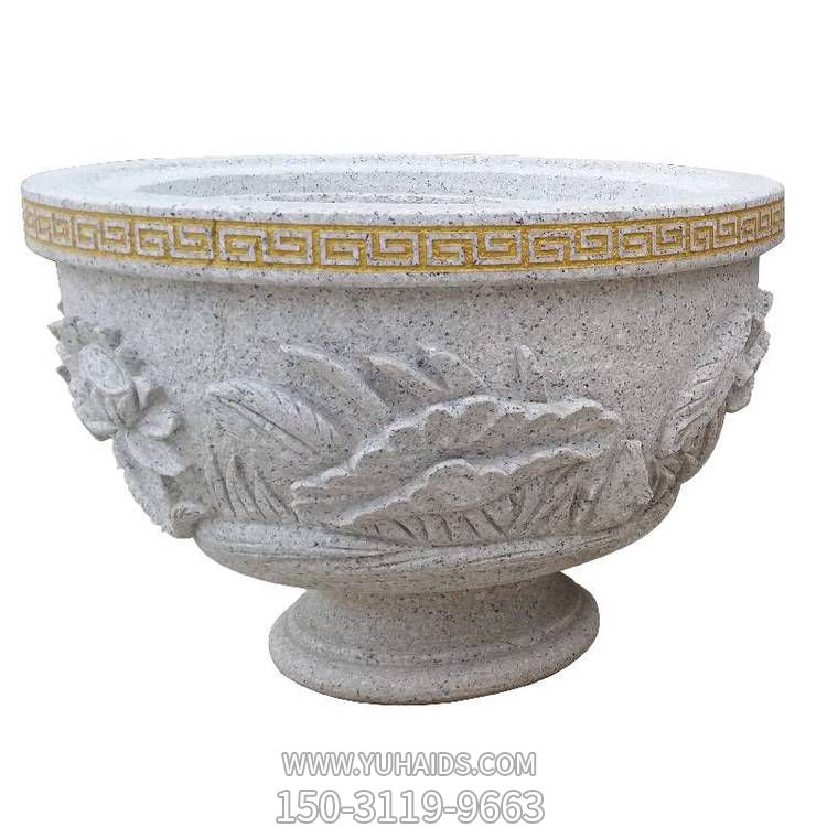 园林景区装饰花岗岩石材花盆花钵摆件博鱼网页版