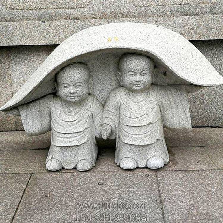 大理石，砂石石雕园林寺庙小沙弥摆件博鱼网页版
