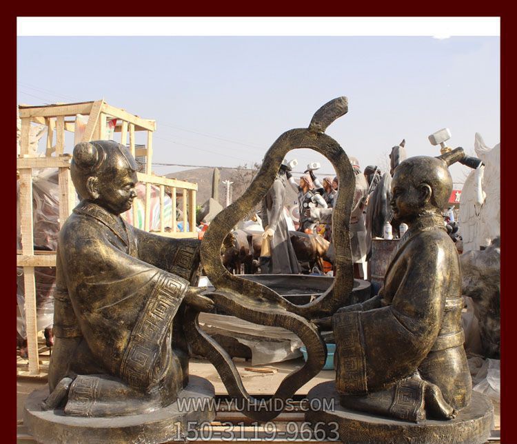 校园广场铜雕孔融让梨博鱼网页版