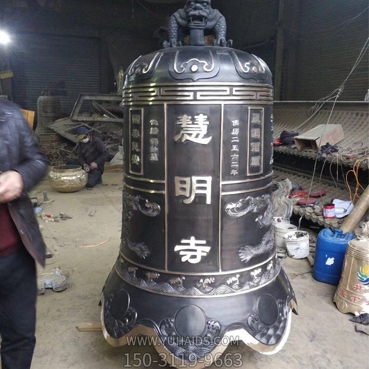 寺庙玻璃钢铸铜祈福祈祷铜钟博鱼网页版