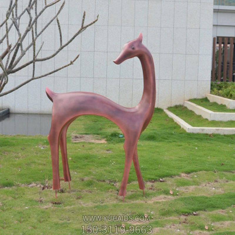 公园草坪不锈钢仿铜抽象鹿博鱼网页版