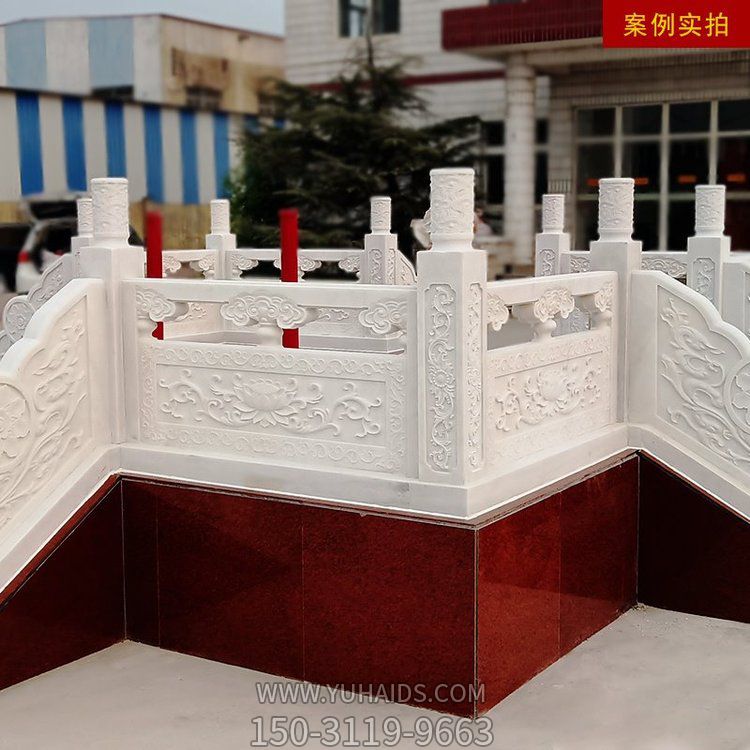 青石石雕栏杆 花园花坛用雕刻栏杆 大理石立柱栏杆博鱼网页版