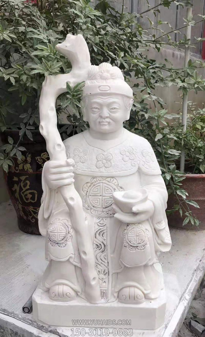 大理石石雕寺庙神像土地公博鱼网页版