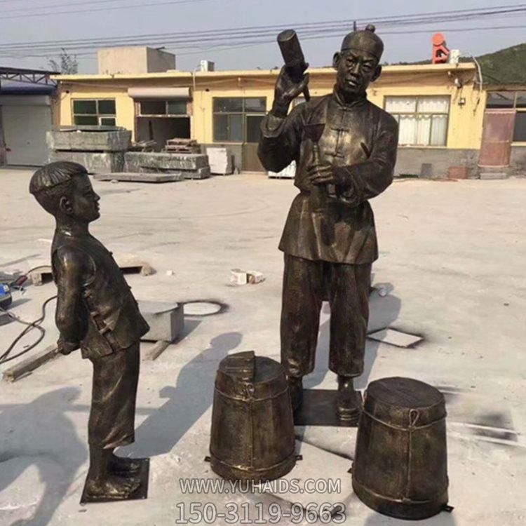 酒文化 玻璃钢仿铜打酒的人物博鱼网页版