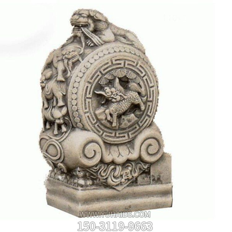 大理石雕刻仿古抱鼓庭院户外门墩博鱼网页版