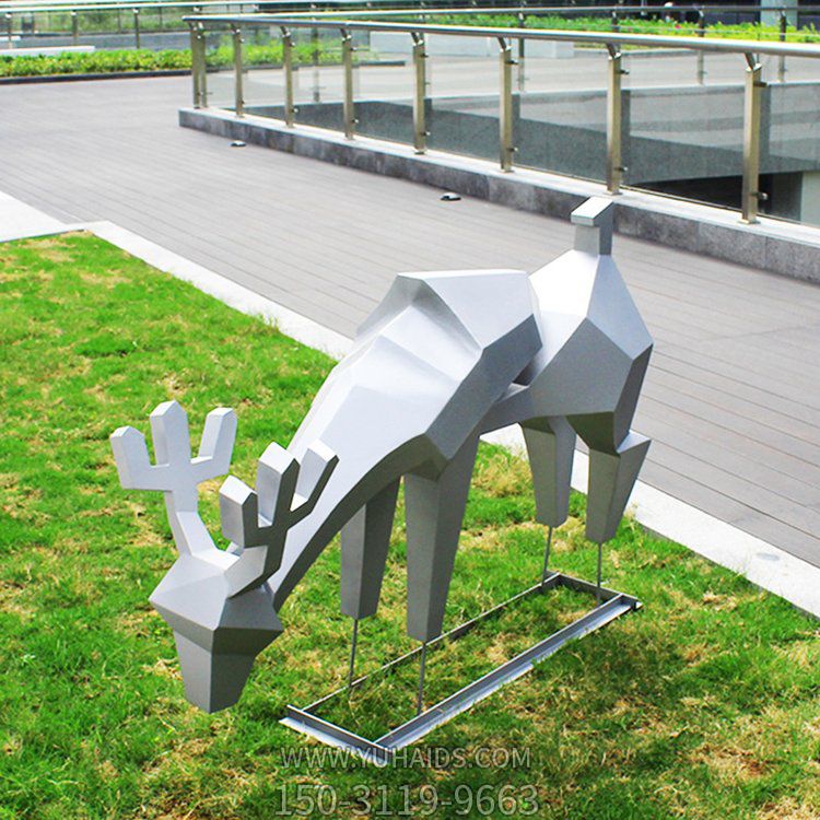 不锈钢几何抽象块面小鹿博鱼网页版