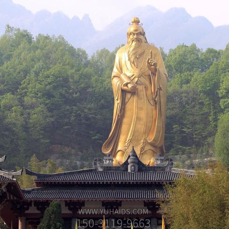 景区景点大型创意立式纯铜古代名人孔子博鱼网页版