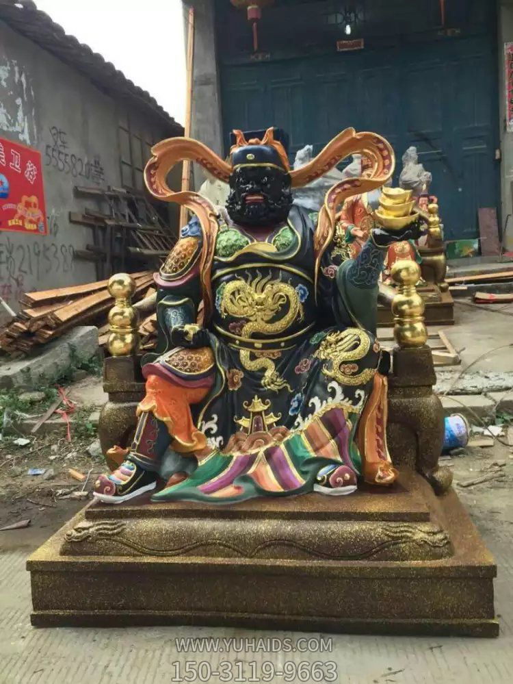 景区寺庙玻璃钢彩绘武财神博鱼网页版