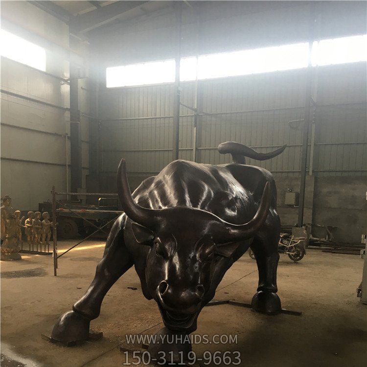 大型玻璃钢仿铜华尔街牛博鱼网页版