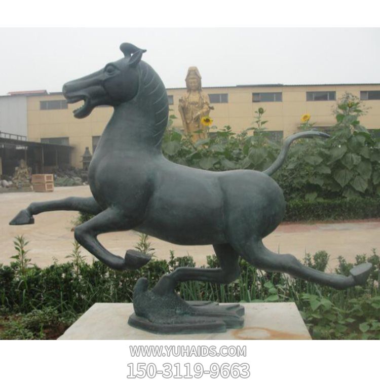 铸铜奔跑的马动物博鱼网页版 广场景观摆件小品
