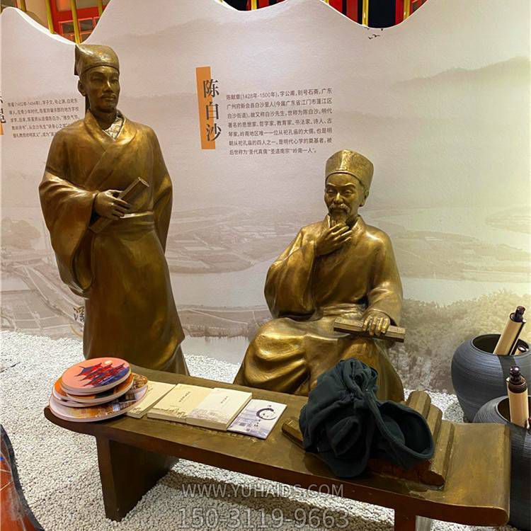 玻璃钢仿铜古代人物景观情景小品博鱼网页版