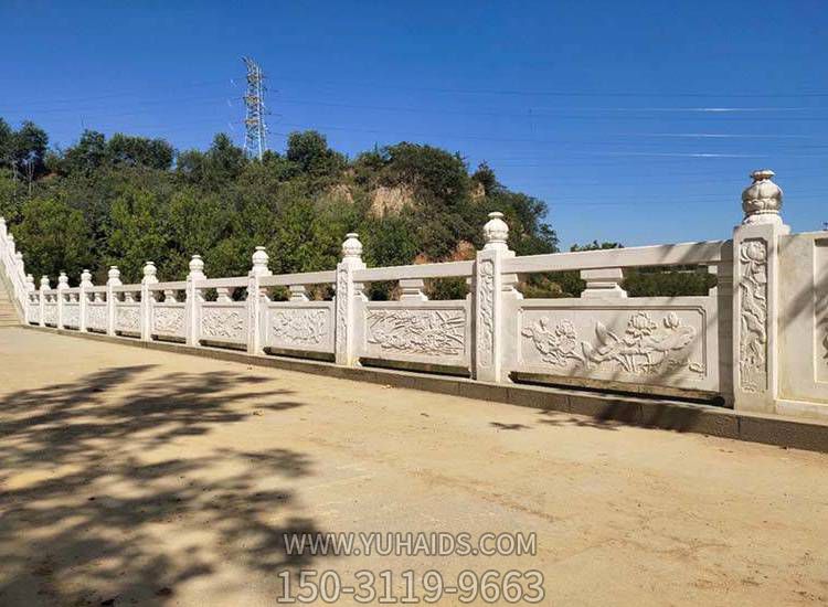 景区台阶装饰汉白玉浮雕防护栏杆博鱼网页版