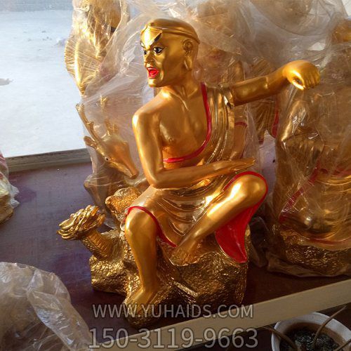 玻璃钢彩绘寺庙供奉佛像十八罗汉博鱼网页版