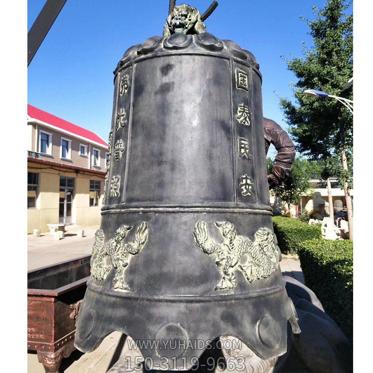 大型铜雕寺庙宗教祈福铜钟博鱼网页版